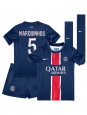 Paris Saint-Germain Marquinhos #5 Heimtrikotsatz für Kinder 2024-25 Kurzarm (+ Kurze Hosen)